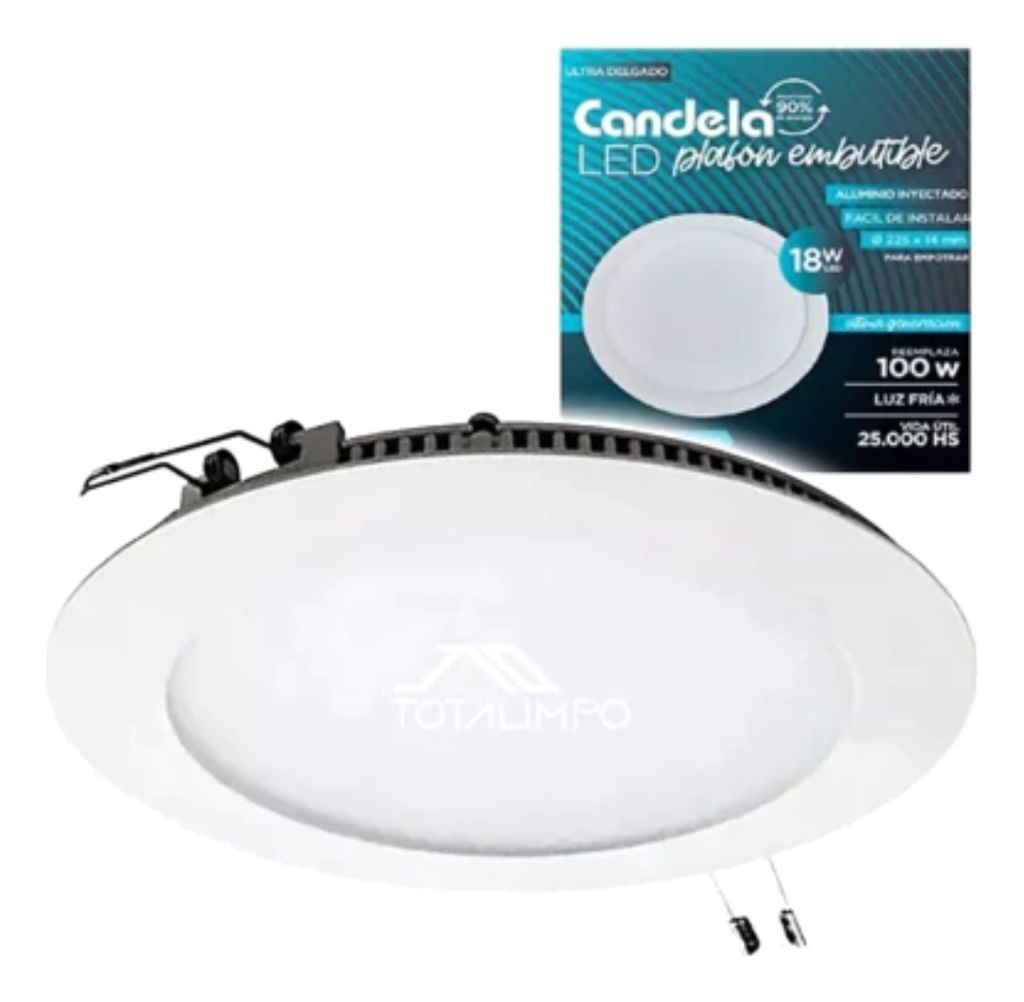 PANEL LED EMBUTIR REDONDO 18W LD - CANDELA - 6821