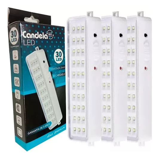 LUZ EMERGENCIA 30 LED CANDELA - 7269
