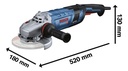AMOLADORA BRUSHLESS 7" 2800W GWS 30-180 PB BOSCH - 06018G01H0