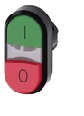 BOTONERA DOBLE RAS PLAST. ROJO/VER SIEMENS - 3SU1000-3AB42-0AK0
