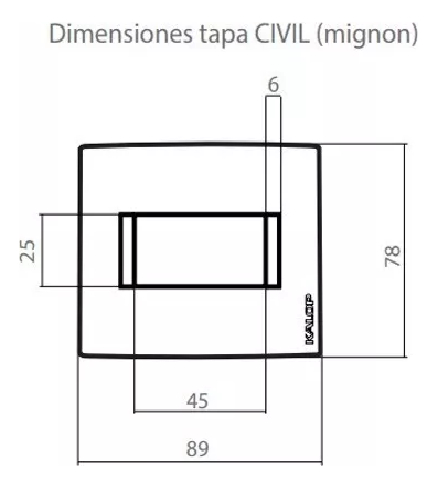 BASTIDOR 1 MODULO MIGNON KALOP - KL40707