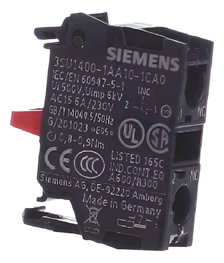 BLOQUE CONTACTO 1NC SIEMENS - 3SU1400-1AA10-1CA0