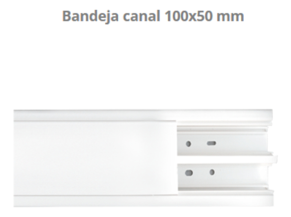 CABLECANAL 100X50  X 2 MTS BL KALOP - KL04500