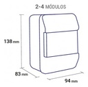 CAJA P/TERMICA PVC EXT. 2-4 MOD - 902