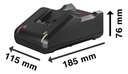 CARGADOR BATERIAS 18V 2.0 Y 4.0 AH GAL 18V-40 BOSCH - 1600A028U0