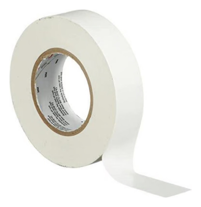 CINTA ADHESIVA BLANCA PVC 19MM X 20MTS AE - CA19 BL