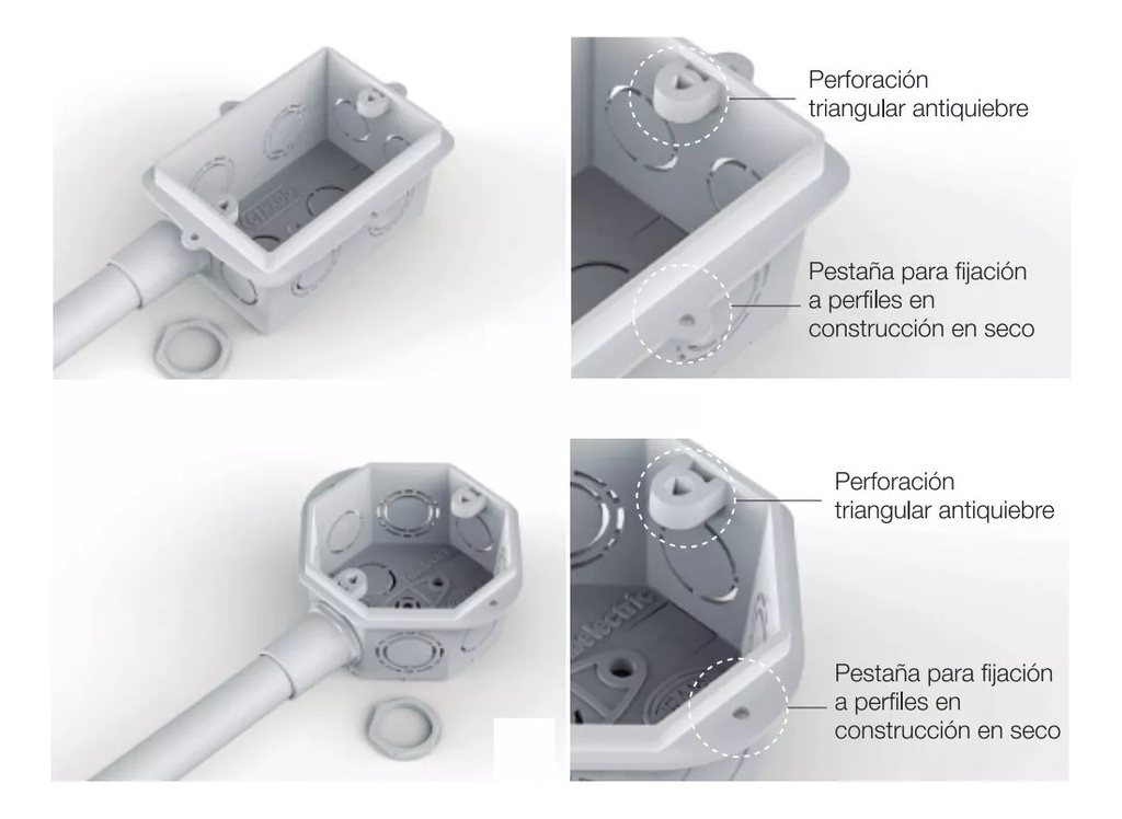CONECTOR DE PVC TUBO RIGIDO  25MM ULTRA LH GENROD - CTRG025HDX