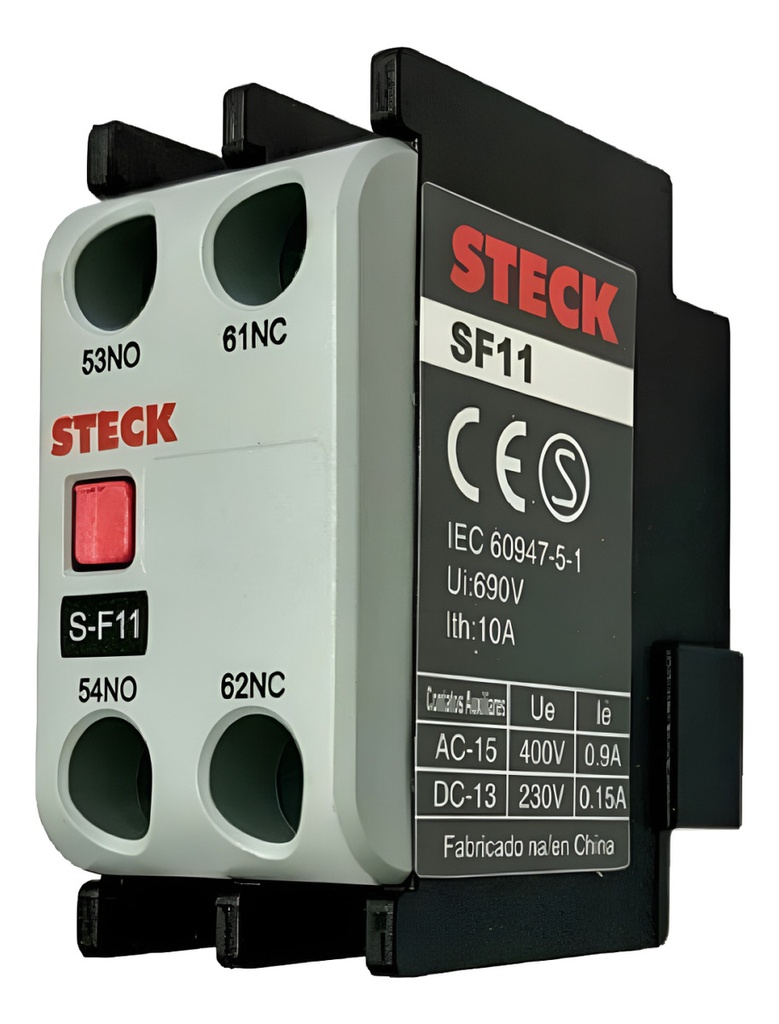 CONTACTO AUX P/CONT SD2 1NA+1NC 2P FRONTAL STECK - SF11