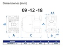CONTACTOR 3P  12A 1NA+1NC 220VCA BAW - CB3A1211M7