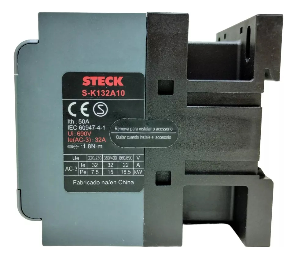 CONTACTOR 3P  32A 1NA 220VCA STECK - SK132A10M