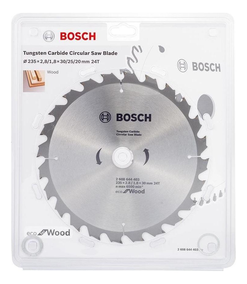 DISCO SIERRA CIRCULAR 235MM 9 1/4" 60 D MADERA BOSCH - 2608644334