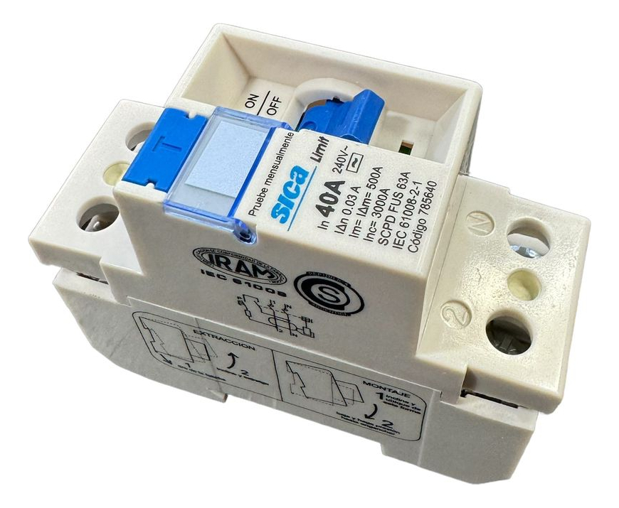 DISYUNTOR 2X40A 30MA 230V SICA - 785640