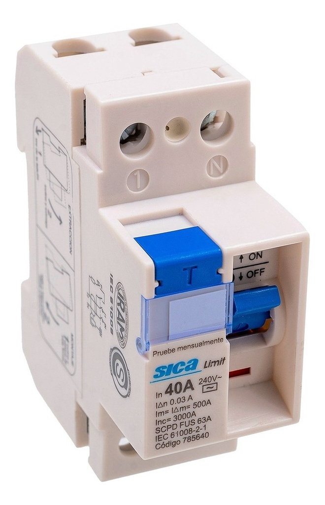 DISYUNTOR 2X40A 30MA 230V SICA - 785640