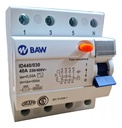 DISYUNTOR 4X40A 30MA AC BAW - ID440/030