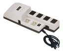 ESTABILIZADOR TENSION + FILTRO 6 TOMAS 500VA ATOMLUX - R 500@