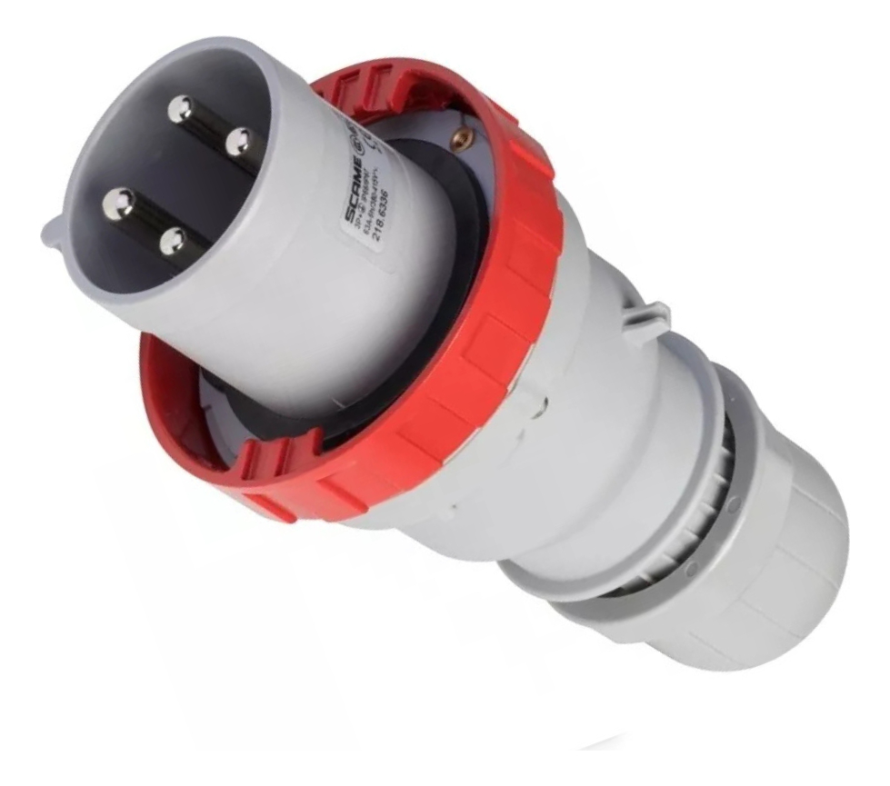FICHA 3P+T 125A 380V 6H OPTIMA IP67 SCAME - 218-12536