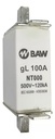 FUSIBLE ACR NH T01 100A 500V-50HZ. GL BAW - NT1100