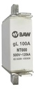 FUSIBLE ACR NH T01 100A 500V-50HZ. GL BAW - NT1100