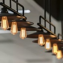 LAMPARA FILAMENTO TUBULAR 6W ST64 AMBAR E27 - CANDELA - 6807