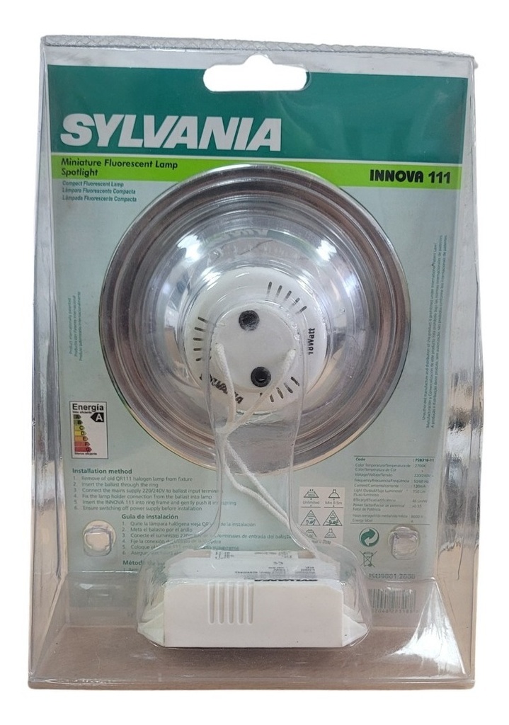 LAMPARA FLUOR. INNOVA 18W GU10 (D) SYLVANIA - LASY111