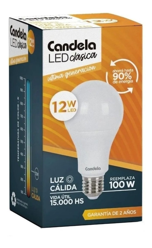 LAMPARA LED A60 12W LC E27 - CANDELA - 6521