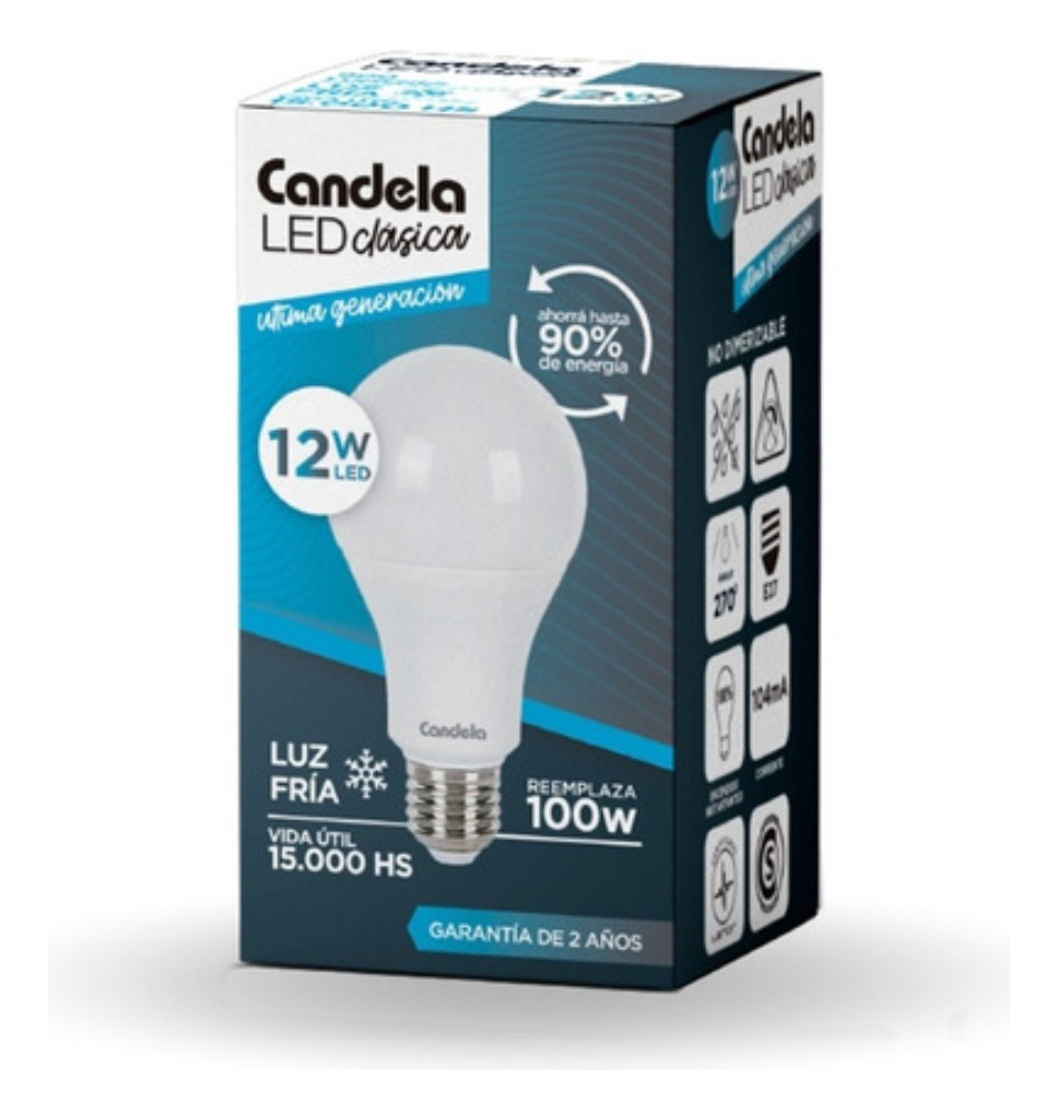 LAMPARA LED A60 12W LC E27 - CANDELA - 6521