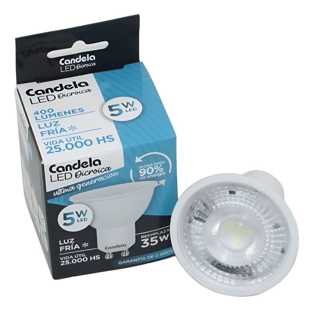 LAMPARA LED DICROICA 5W LD GU10 - CANDELA - 6811
