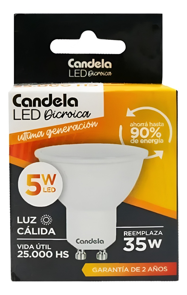 LAMPARA LED DICROICA 5W LD GU10 - CANDELA - 6811