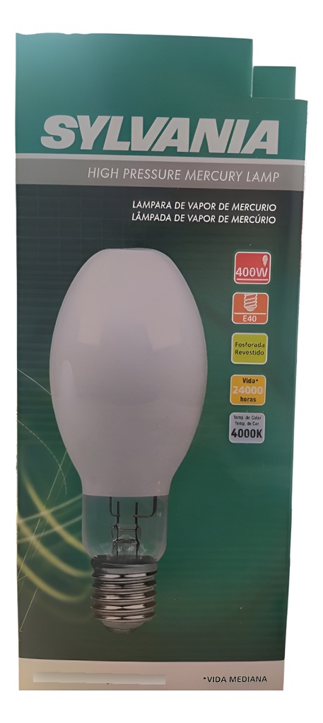 LAMPARA VAPOR MERC. 400W OVOIDAL (D) SYLVANIA - P20511