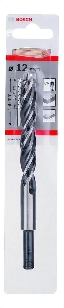 MECHA BROCA ESPIRAL 12MM MADERA BOSCH - 2608596309