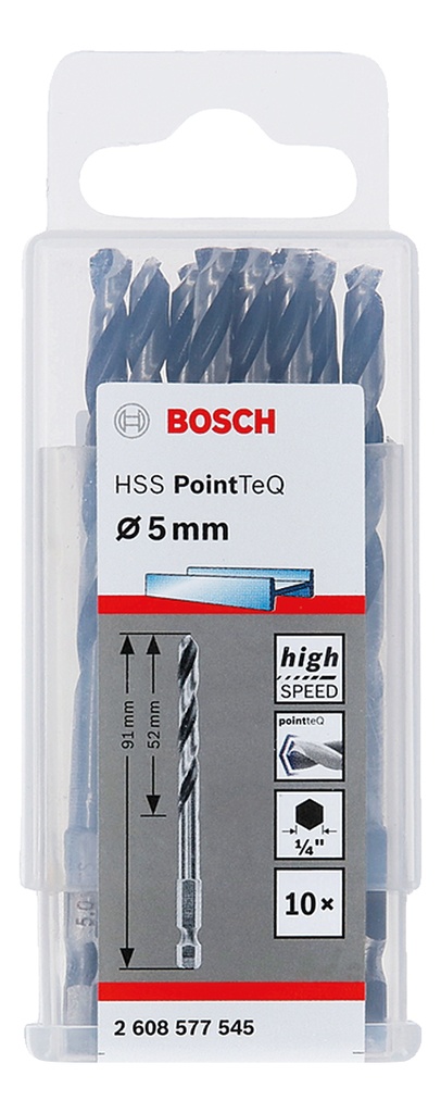 MECHA HSS  5MM METAL X 10 U BOSCH - 2608577545