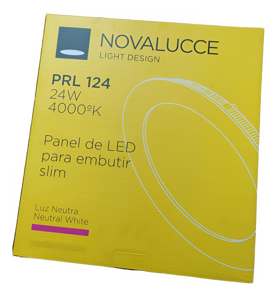 PANEL LED EMBUTIDO RED. 24W 4000K NOVALUCCE - 83562/101016