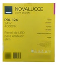 PANEL LED EMBUTIDO RED. 24W 4000K NOVALUCCE - 83562/101016