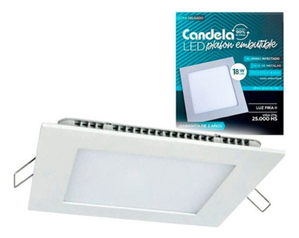 PANEL LED EMBUTIR CUADRADO 18W LD - CANDELA - 6827
