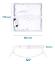 PLAFON LED CUADRADO 12W LD - CANDELA - 6837
