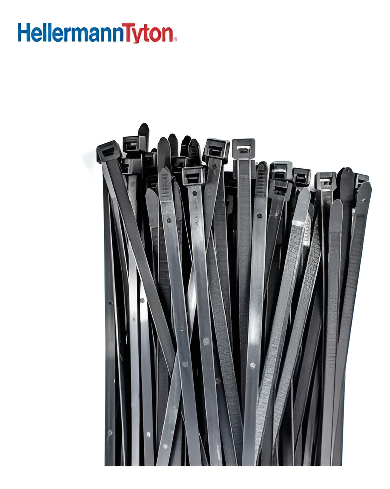 PRECINTO NEGRO  200 X 4,6 MM X 100 U HELLERMANN - T50R NE HS