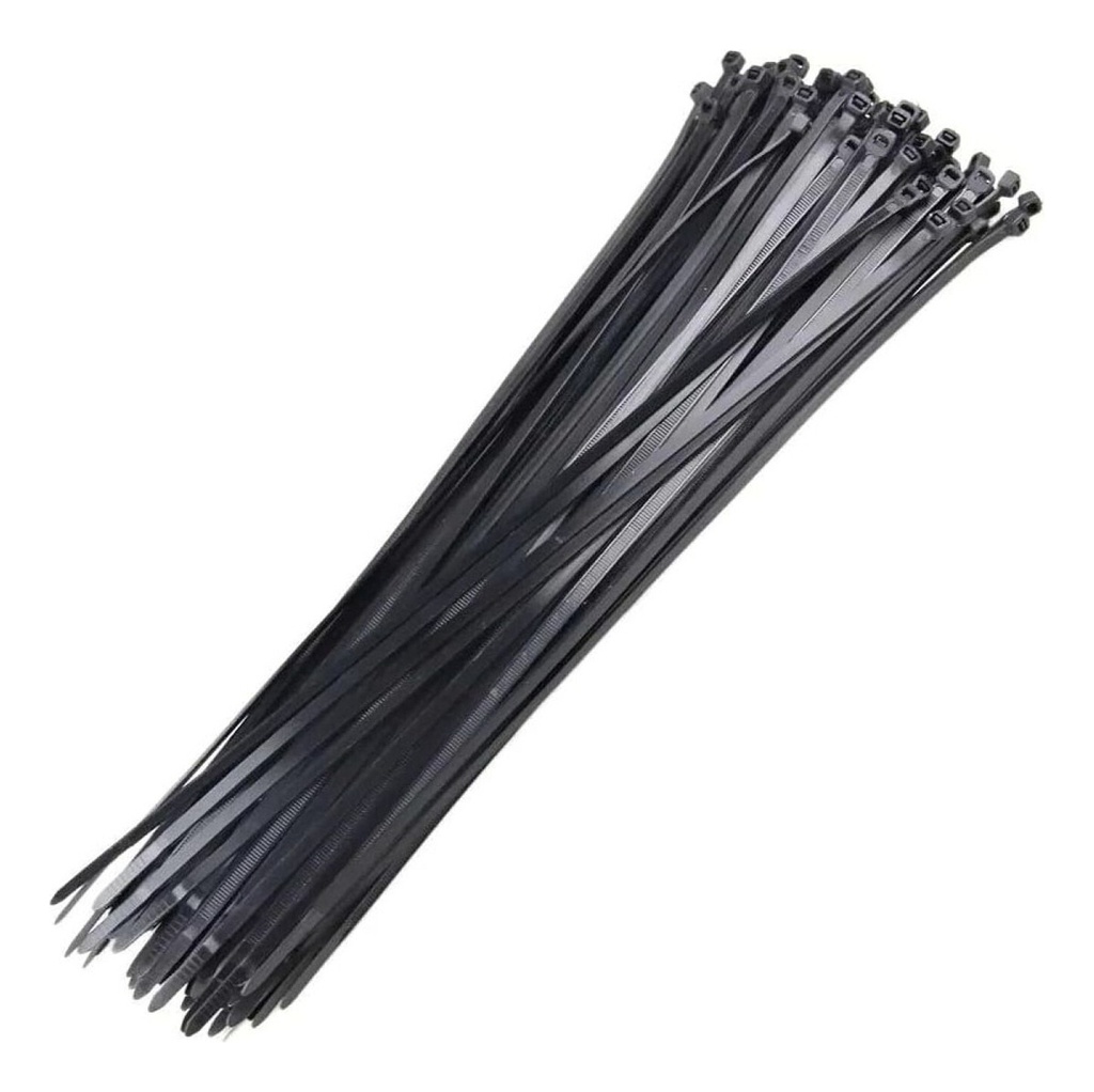 PRECINTOS 350X4,8MM 3-90MM NEGRO 100U STECK - CAB35048PT