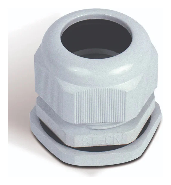 PRENSACABLE BSP1/4` ALETADO CZ ROSCA CORTA S850CI - STECK - S850CI