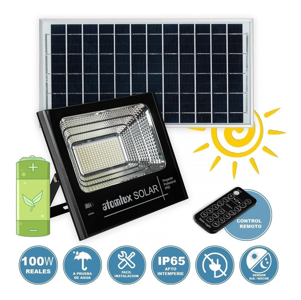 PROYECTOR LED SOLAR 100W ATOMLUX - SOLAR100W