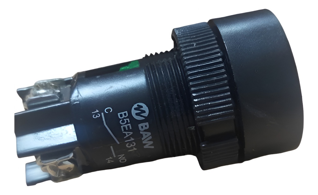 PULSADOR PLASTICO RASANTE VERDE 1NA BAW - B5EA131