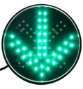 SEMAFORO LED 1X200MM FLECHA VERDE COMPLETO TACUAR