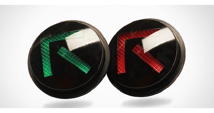 SEMAFORO LED 1X200MM FLECHA VERDE COMPLETO TACUAR