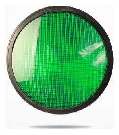 SEMAFORO LED 1X200MM VERDE COMPLETO TACUAR