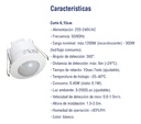 SENSOR MOV. INFRA. 360º P/EMBUTIR 7.6CM BL DAYTON - E7360E7.6