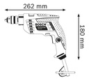 TALADRO PERCUTOR REV. 450W 10MM GSB 450 BOSCH - 06011B50H0
