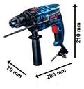 TALADRO PERCUTOR REV. 850W 13MM GSB 16 RE BOSCH - 06012B90H0