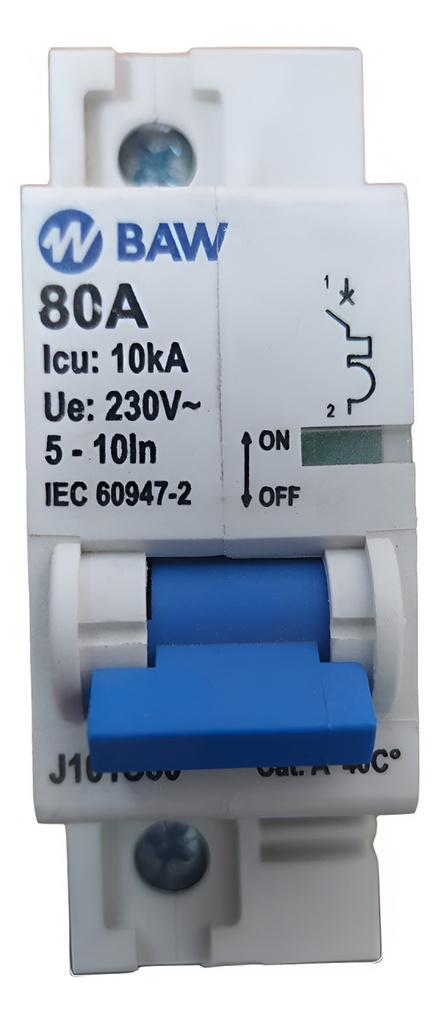 TERMICA 1X80A 10KA CURVA C BAW - J101C80