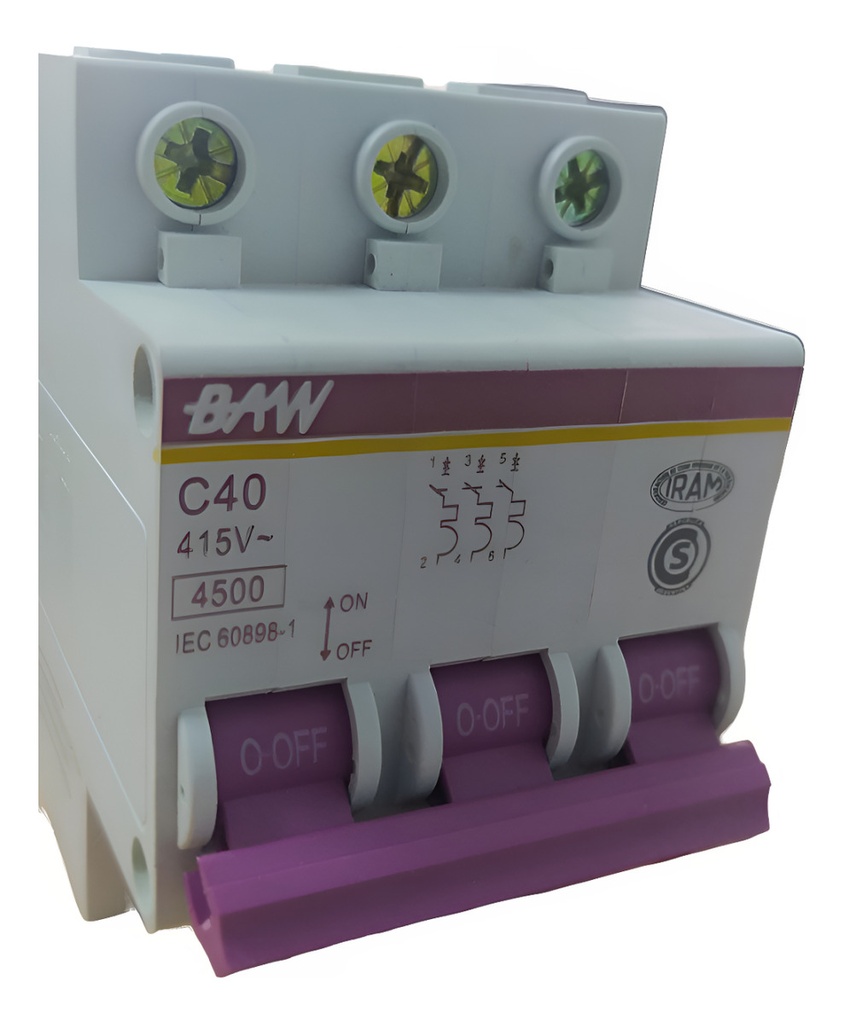 TERMICA 3X40A 4,5KA CURVA C BAW - K43C40