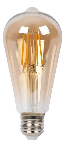 LAMPARA FILAMENTO TUBULAR 6W ST64 AMBAR E27 - CANDELA - 6807
