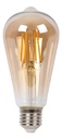 LAMPARA FILAMENTO TUBULAR 6W ST64 AMBAR E27 - CANDELA - 6807